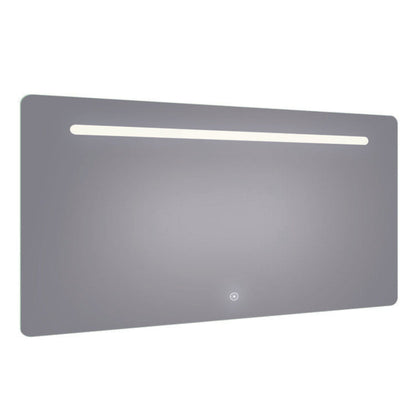 Arpella - Florence 60x36 Contemporary Lighted Mirror with Memory Dimmer and Defogger - LEDOLM6036