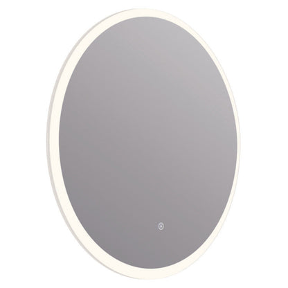 Arpella - Eva 36x36 Round Perimeter Lighted Mirror with Memory Dimmer and Defogger - LEDRD3636
