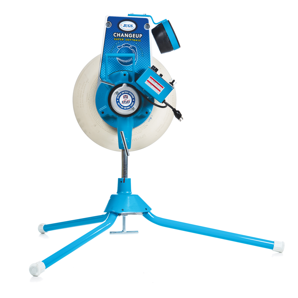 Jugs Sports Changeup Super Softball Pitching Machine with Cart