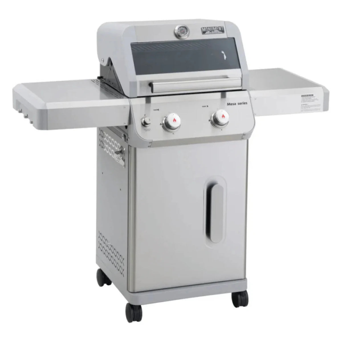 Monument Grills Mesa 200S Series | 2 Burner Propane Gas Grill in Stainless Steel - M200S
