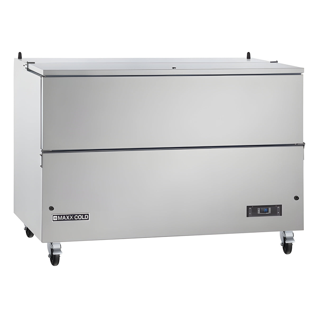 Maxx Cold Milk Cooler, 58"W, Stores up to (16) 13" Milk Crates, in Stainless Steel - MXMC58HC