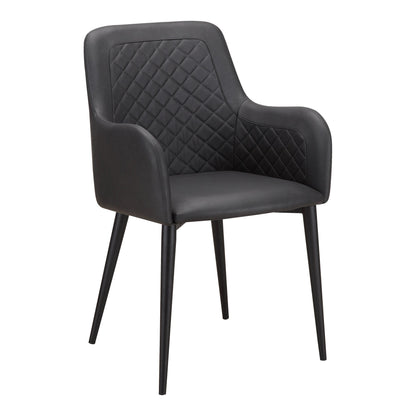 Moe's Home Collection Set of Two Cantata Dining Chair Black ER-2040-02