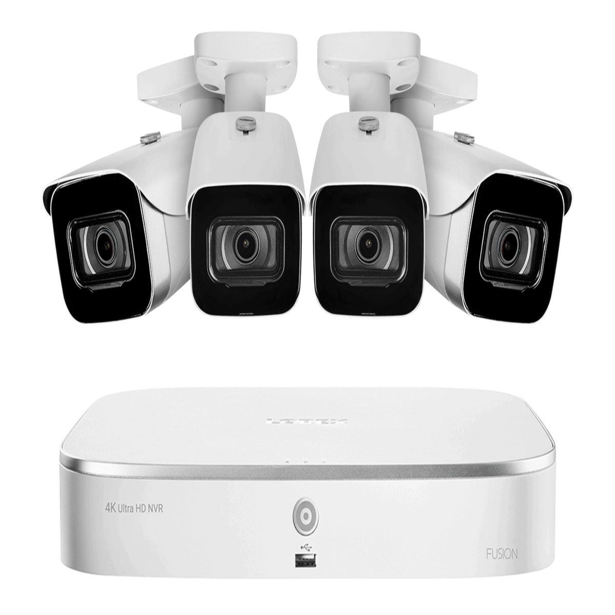 Lorex 4 Camera 8 Channel 4K 2TB 8MP IP Security Surveillance System New - N4K2-84WB