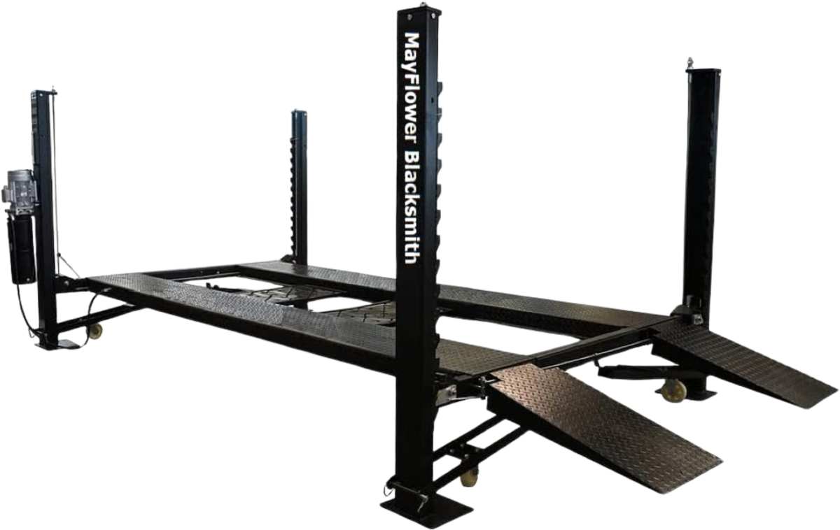 Mayflower Tools Blacksmith Heavy Duty Four Post Car Lift Extra Length and Height New - Pro8000XLH