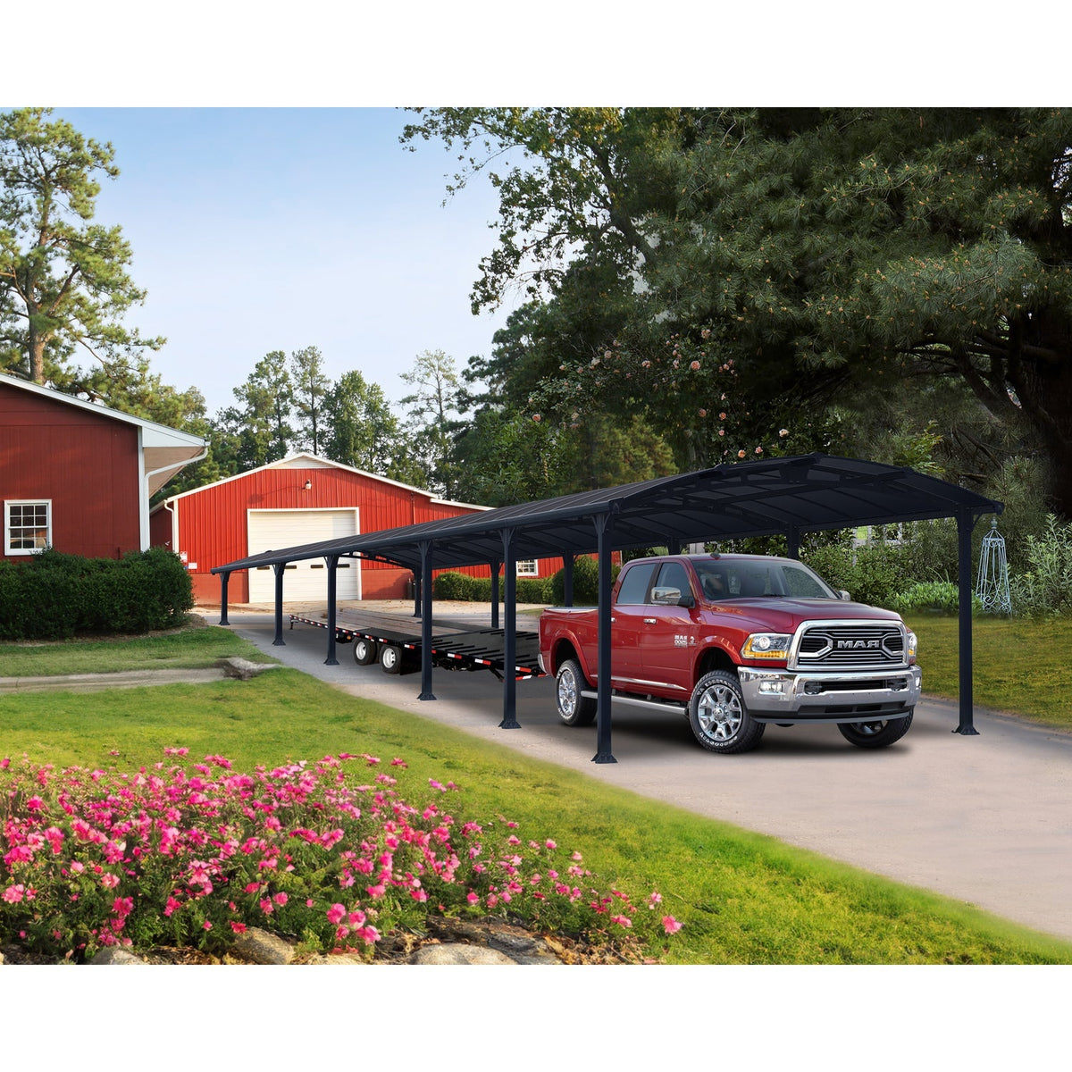 Palram - Canopia | Arcadia 5000 Carport 12x42x8 ft - HG9123