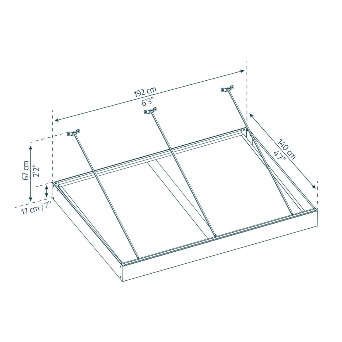 Palram - Canopia | Sophia XL Patio/Entryway/Window Awning - HG9542