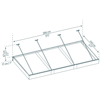 Palram - Canopia | Sophia XL Patio/Entryway/Window Awning - HG9542