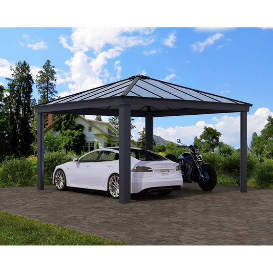 Palram - Canopia | Colorado Carport Kit - Grey Structure - HG9137