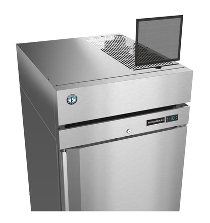 Hoshizaki 28" Wide 2 Glass Door Top Mount Reach-In Refrigerator - R1A-HG