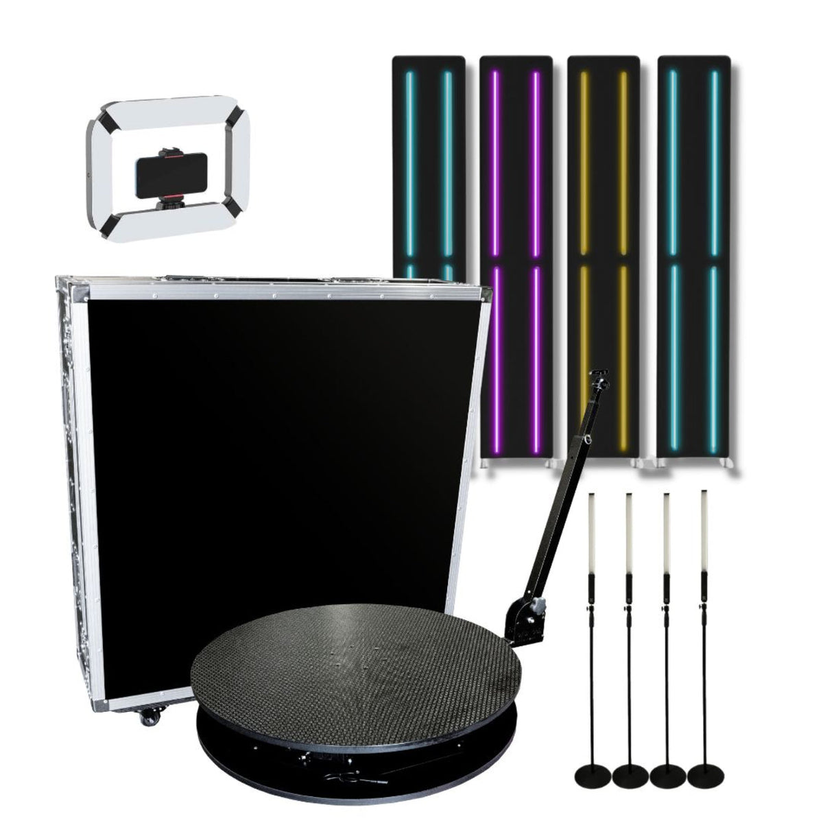 SpinPix360 RevoSpin RA-6 Automatic 360 Photo Booth In Hard Case - 35" Custom Package