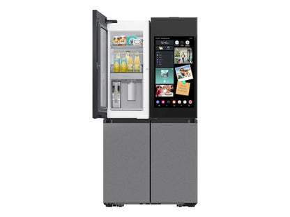 SAMSUNG Bespoke 36" 29 cu. ft. Standard Depth 4-Door Flex Refrigerator with AI Family Hub+ & AI Vision Inside in Stainless Steel - RF29DB9900QDAA