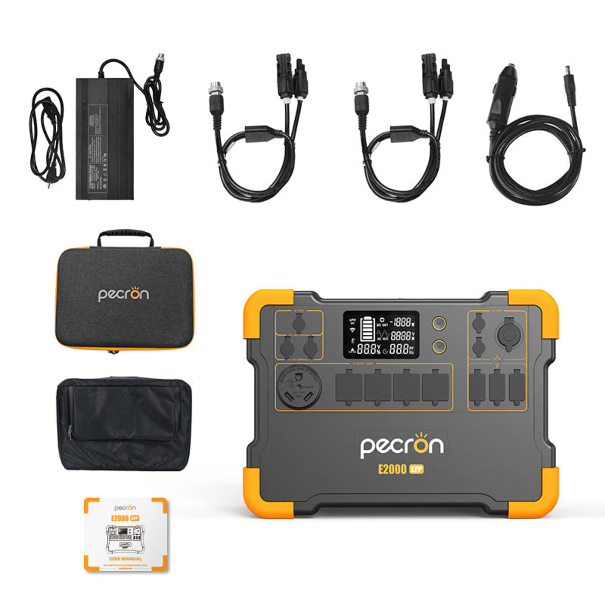PECRON E2000LFP Expandable Portable Power Station 2000W 1920Wh - E2000LFP
