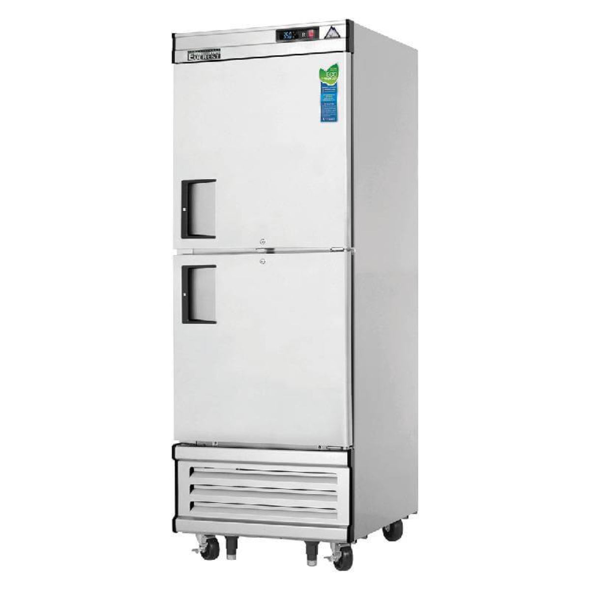 Everest - EBWRH2, Commercial 29" Reach-In 2 Solid Door Refrigerator 23 Cu.Ft. - EBWRH2