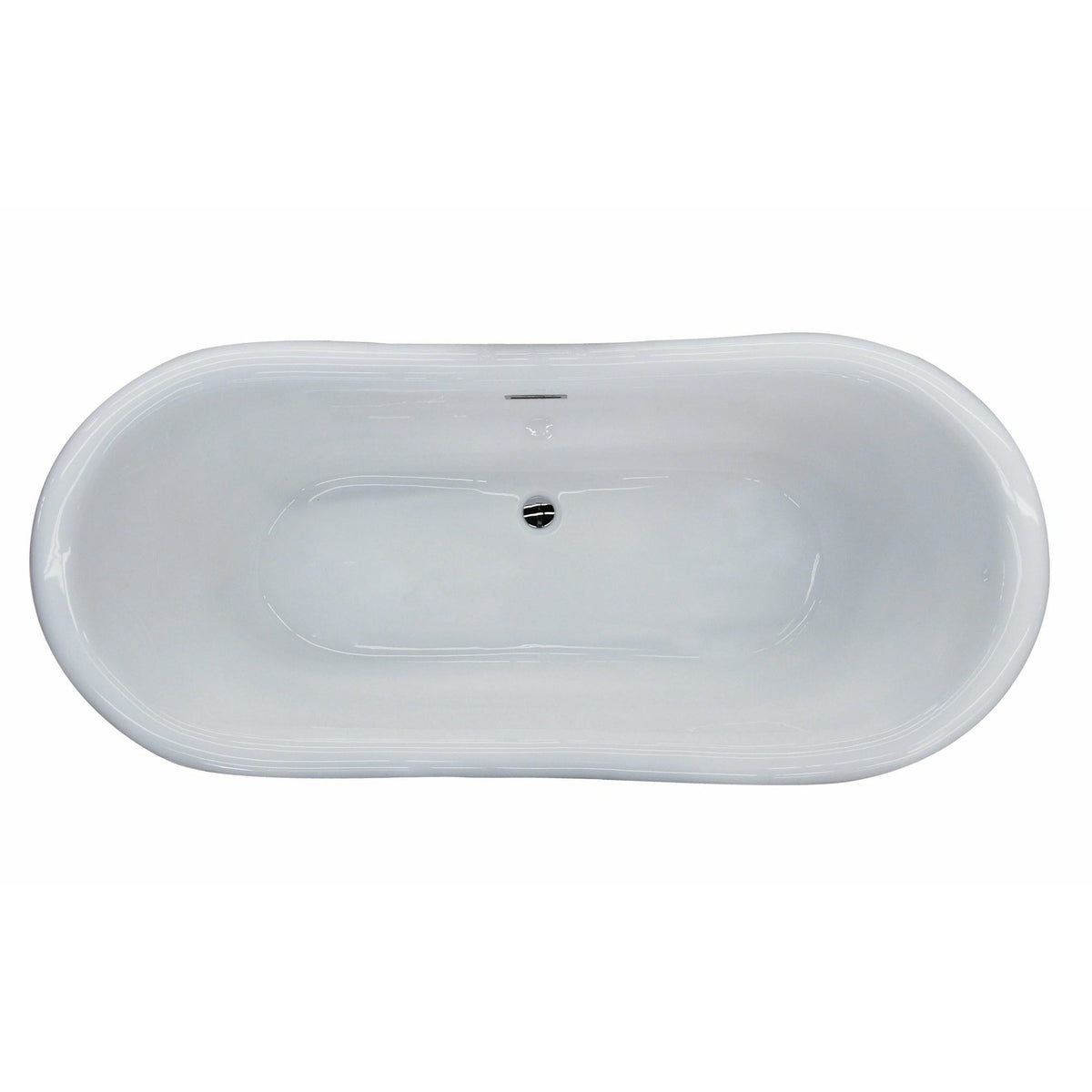 Anzzi Ruby 5.9 ft. Acrylic Flatbottom Non-Whirlpool Bathtub-White FT-AZ113 - FT-AZ113