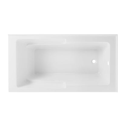 Swiss Madison Claire 60" x 32" Right-Hand Drain Drain Alcove Tub with Corner Apron - SM-AB571 - Backyard Provider