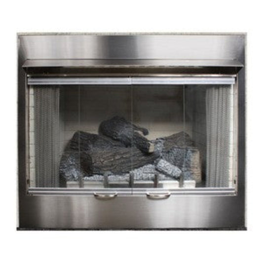 Stainless Steel Bi-Fold Glass Doors for 42" Carol Rose Collection  - BDO42SS