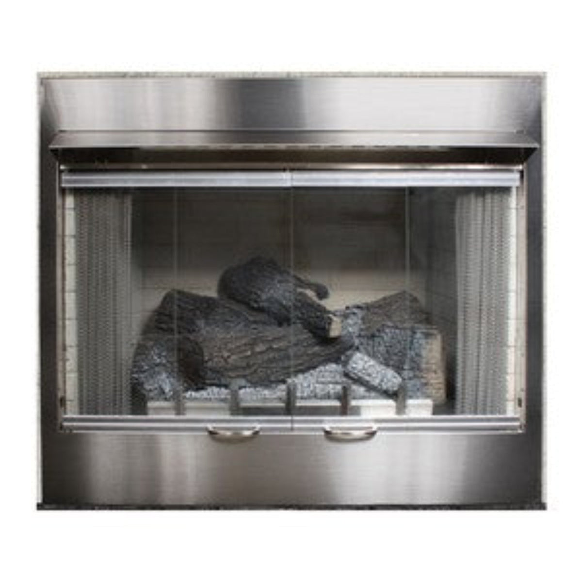 Stainless Steel Bi-Fold Glass Doors for 42" Carol Rose Collection  - BDO42SS