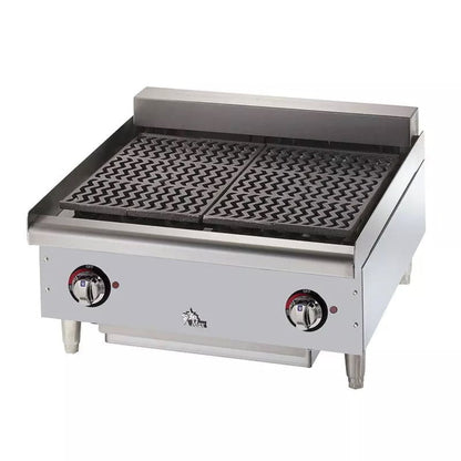 Star 5124CF 24" Electric Countertop Charbroiler w/ Removable Cast Iron Grids and Water Pan 240v - 8H-5124CF-240V