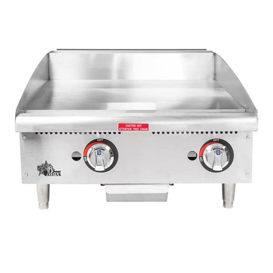 Star 8G-624TSPF Star-Max® 56,600 BTU 24" Gas Griddle Thermostatic Steel Plate - 8G-624TSPF