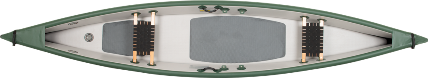 Sea Eagle TC16K_STW Inflatable Travel Canoe Wood/Web Seats 2 Person Start Up Package New - TC16K_STW