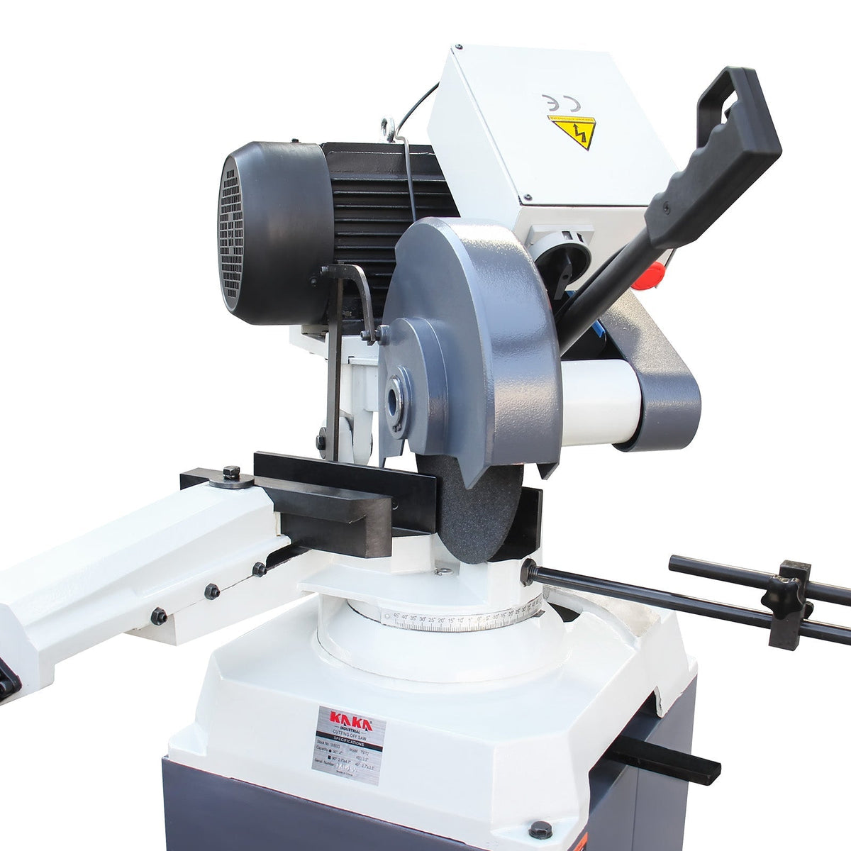 KAKA INDUSTRIAL Abrasive Saw, Powerful Chop Saw for Metal Cutting, 0-45 Degrees Adjustable Miter Saw, 16-in Blade 5500W 3840RPM, Swivel Base and Mitering Head, Abrasive Cut Off Saws 230V-60HZ-3PH TV-16 - 188026V230B
