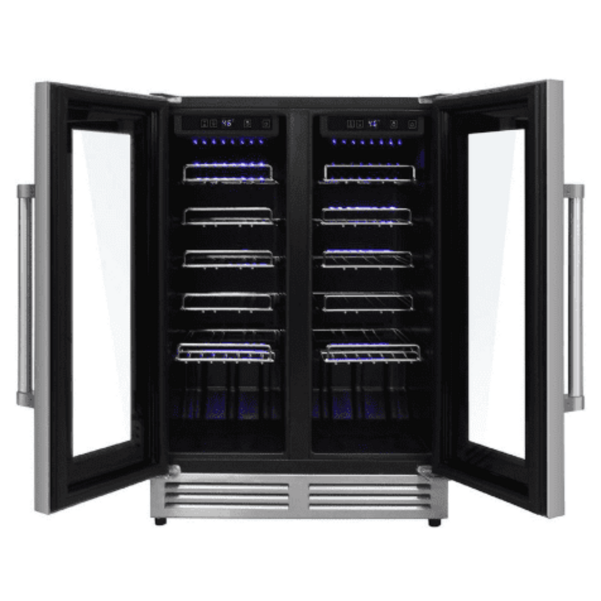 Thor Kitchen Professional Appliance Package - 48 in. Gas Range, Range Hood, Refrigerator with Water and Ice Dispenser, Dishwasher, Microwave Drawer, Wine Cooler, AP-HRG4808U-14