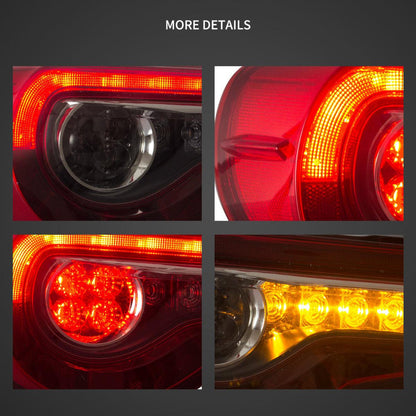 Auxbeam LED Tail Lights Assembly With Sequential Turn Signal For 2012-2021 FR-S/BRZ/GT86 1th Gen (ZN6/ZC6) - ZC000173