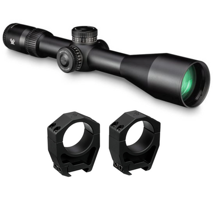 Vortex Optics Venom 5-25x56 FFP  MOA with Vortex Precision Rings Set Bundle - EBR-7C