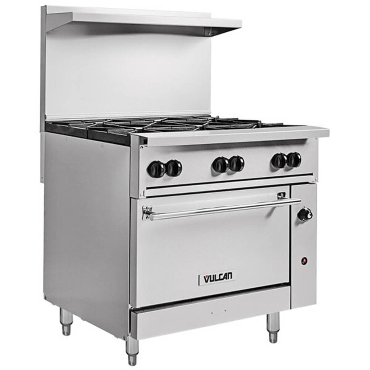 Vulcan 36C-6BP Endurance 6 Burner 36" Liquid Propane Gas Range with Convection Oven Base - 215,000 BTU - 36C-6BP