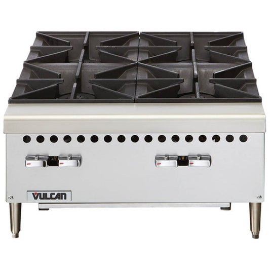 Vulcan VCRH24-1 Natural Gas 24 4 Burner Countertop Range / Hot Plate - 100 000 BTU - VCRH24-1