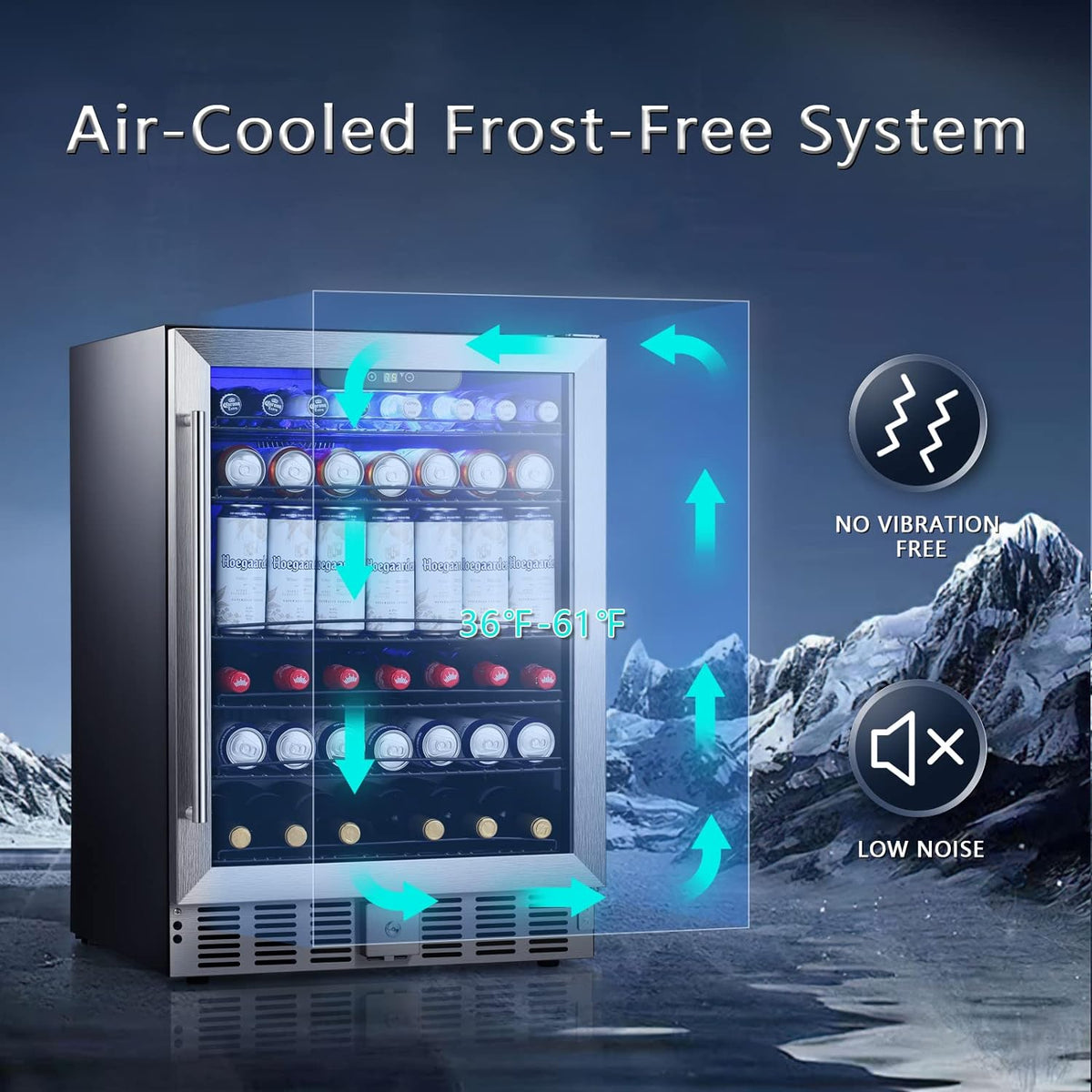 Antarctic Star 5.1 Cu.Ft Beverage Refrigerator - W58145B