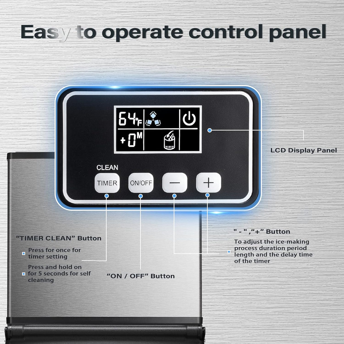 Antarctic Star Commercial Ice Maker Machine Freezer Large Storage - Z58160