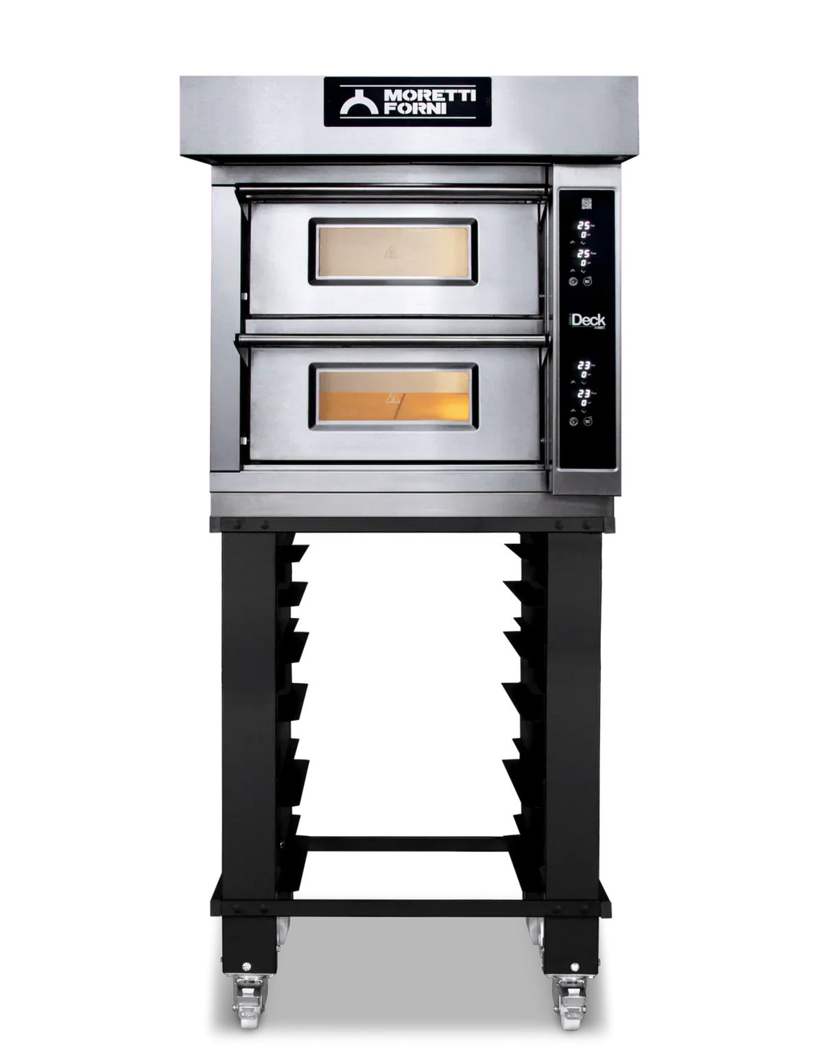 AMPTO iDeck Digital Control Electric Pizza Oven 61x66x14 cm chamber. 2 Deck - ID-D 60.60