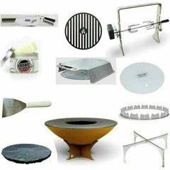 Arteflame 40" Corten Steel Fire Pit Grill Cooktop - Wood/Gas ArteFlame