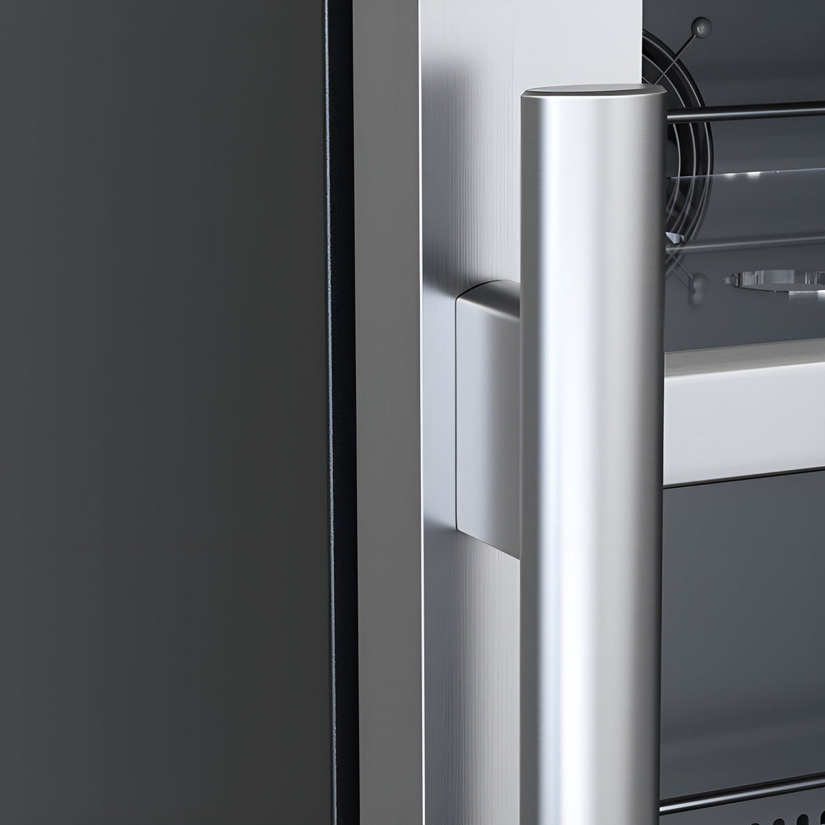 Avallon 24 Inch Wide 140 Can Energy Efficient Beverage Center with LED Lighting, Double Pane Glass, Touch Control Panel and Left Swing Door - ABR242PRGLH