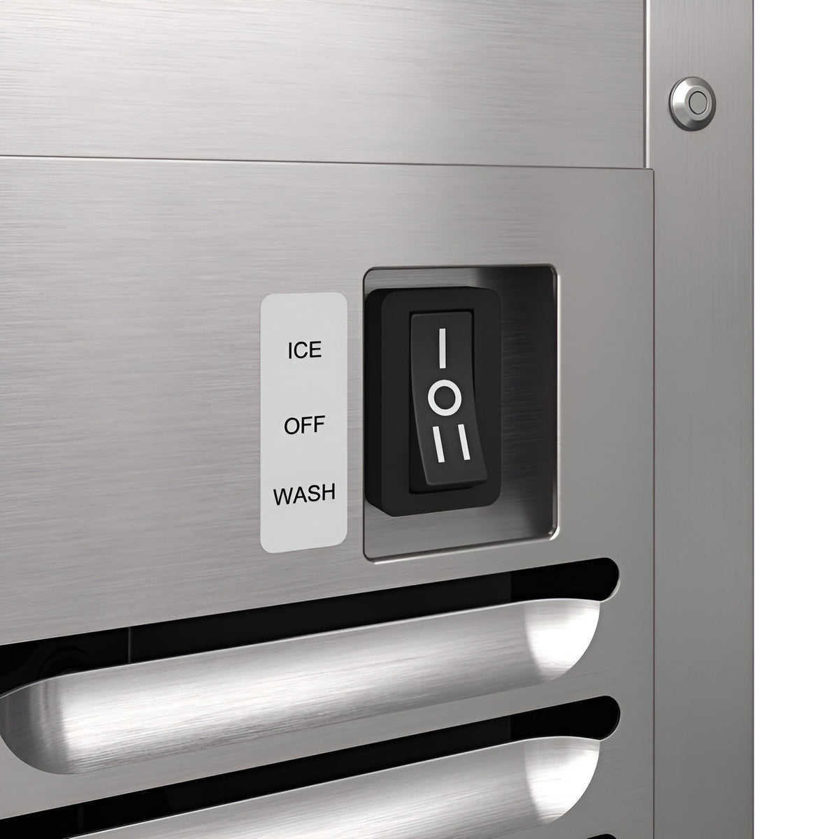 Avallon 15 Inch Wide 26 Lbs. Built-In / Free Standing Outdoor Ice Maker with 56 Lbs. Daily Ice Production and Factory Installed Pump - AIMG151PSSORH