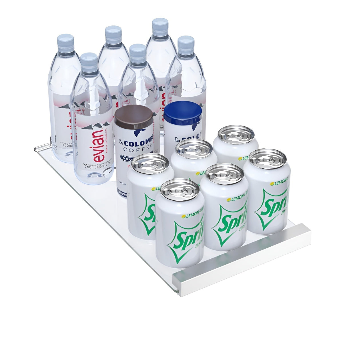 Avallon 24 Inch Wide 21 Bottle Capacity and 64 Can Capacity Beverage Center with LED Lighting and Double Pane Glass - AWBC242GGFD