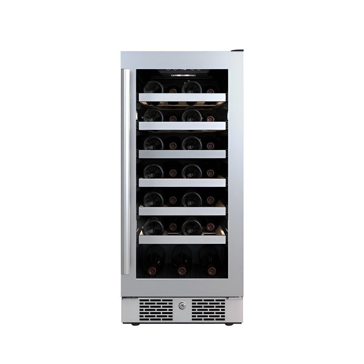 Avallon 15 Inch Wide 27 Bottle Capacity Single Zone Wine Cooler with Right Swing Door - AWC152SZRH