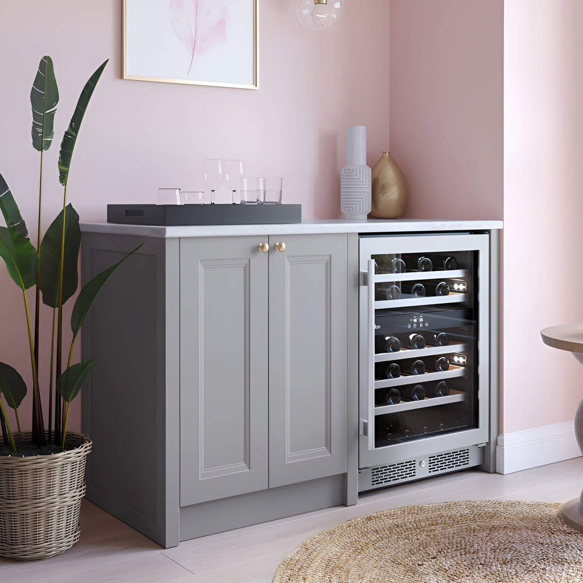 Avallon 24 Inch Wide 46 Bottle Capacity Dual Zone Wine Cooler with Right Swing Door - AWC242DZRH
