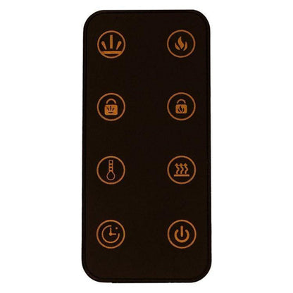 Cambridge 42 In. Wall-Mount Electric Fireplace in Black with Multi-Color Flames and Crystal Rock Display - CAM42WMEF-1BLK