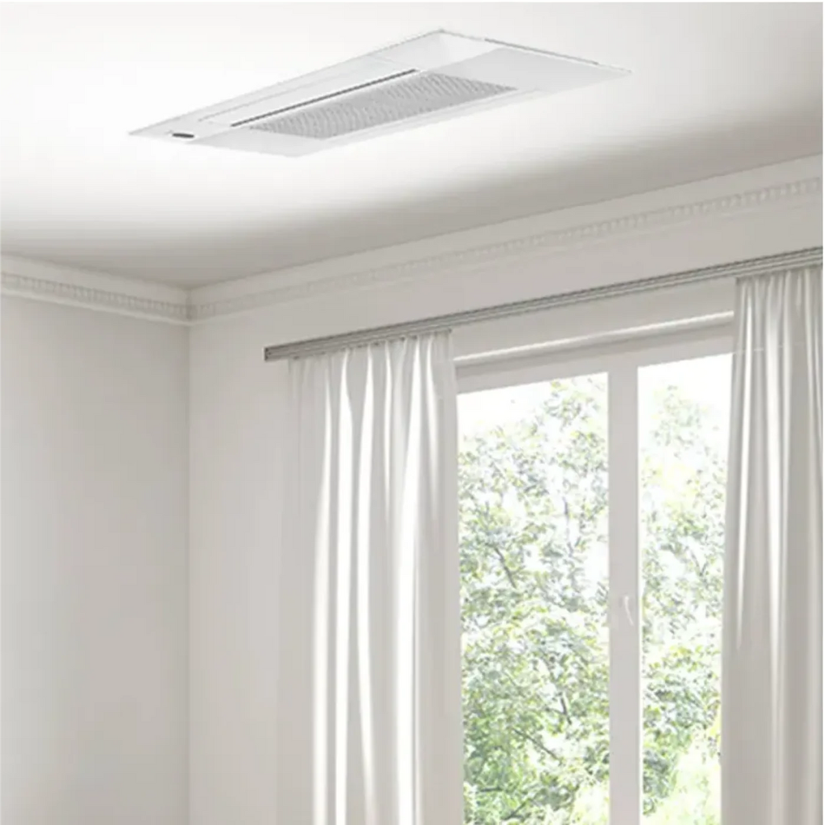 MRCOOL DIY 5th Gen 9,000 BTU Multi-Zone Mini Split Ceiling Cassette Air Handler 230V,  - DIYCASSETTE09HP-230C25-O