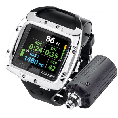 Zeagle Oceanic VTX Wrist Dive Computer Complete w/ USB & Transmitter - COM141    COMPLETE