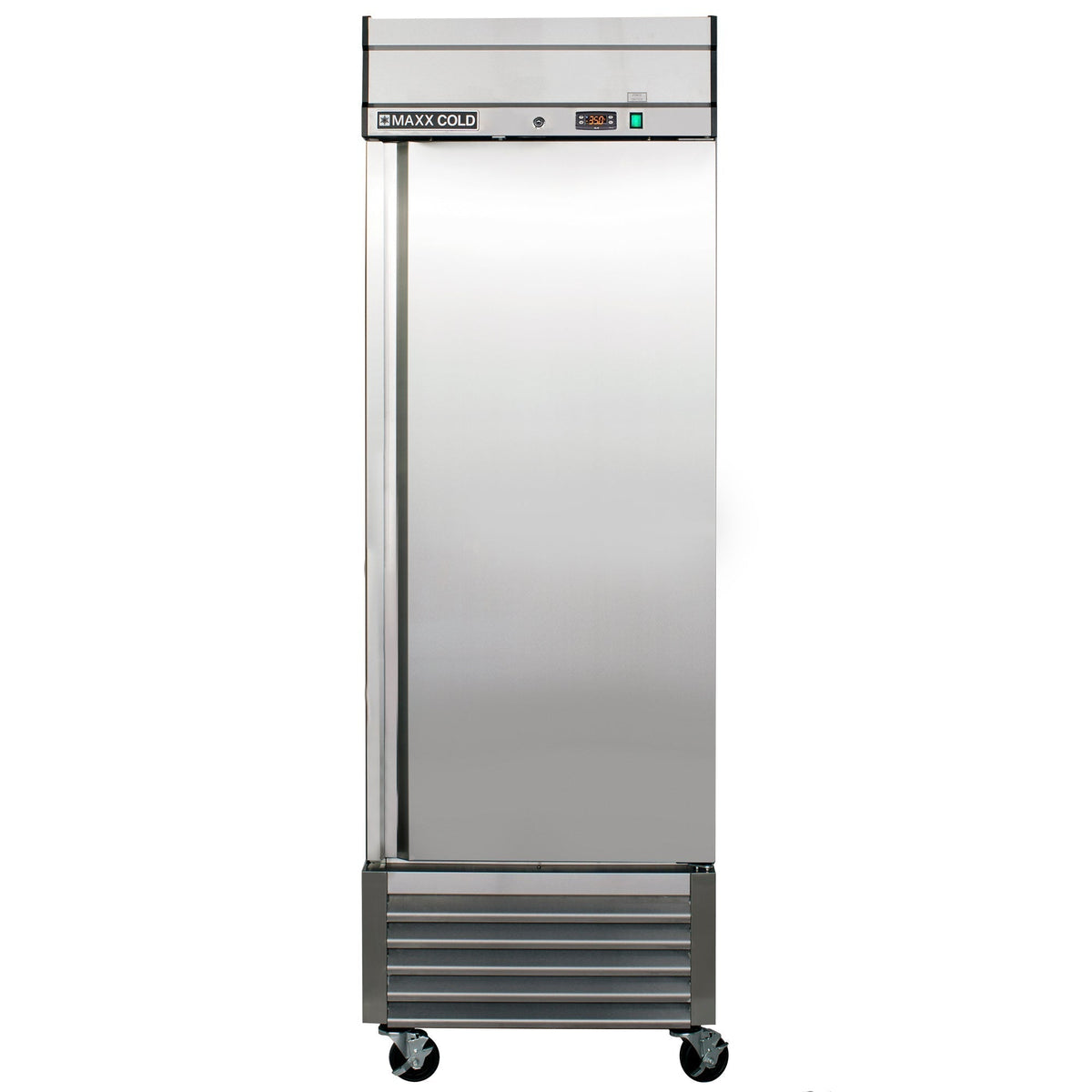 Maxx Cold Single Door Reach-In Refrigerator, Bottom Mount, 27"W, 23 cu. ft. Storage Capacity, in Stainless Steel - MXSR-23FDHC