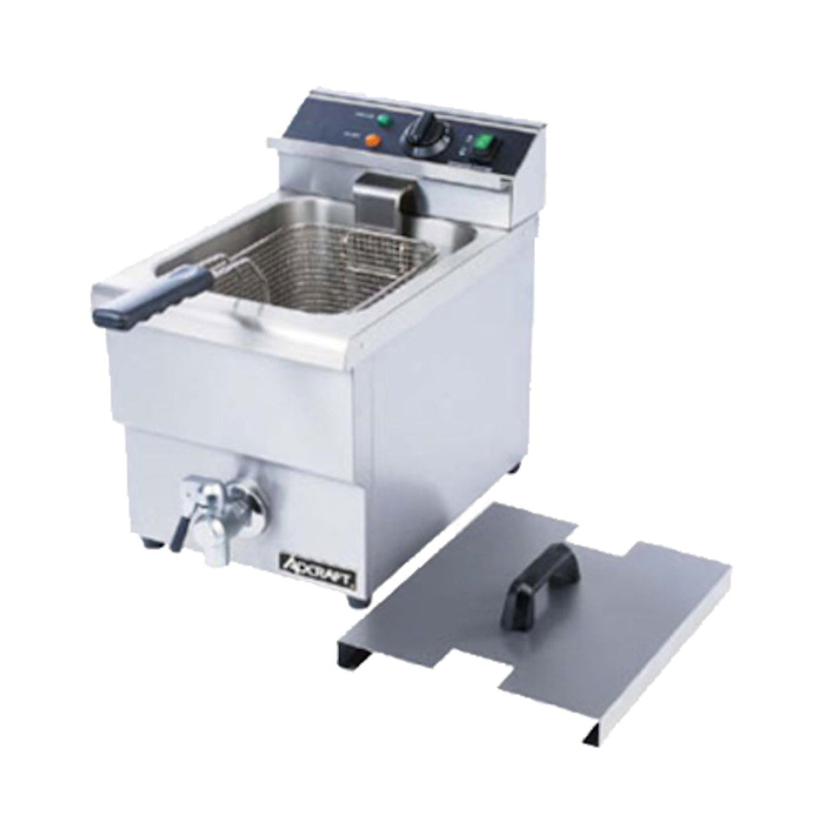 Adcraft  Full Pot Countertop Electric Deep Fryer with Faucet - 25 lbs - DF-12L