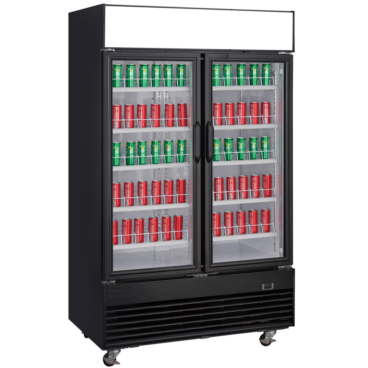 Chef AAA - TSM41R Commercial 47" 2 Glass Door Refrigerator 41.2 cu. ft. - TSM41R