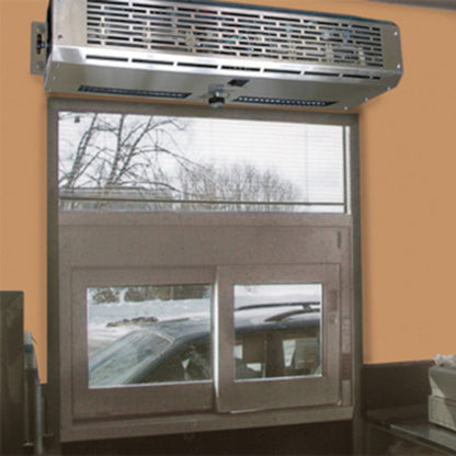 Curtron DT-24-EH Heated Pro Drive-Through Window Air Curtain with SS Housing - CUDT24EH