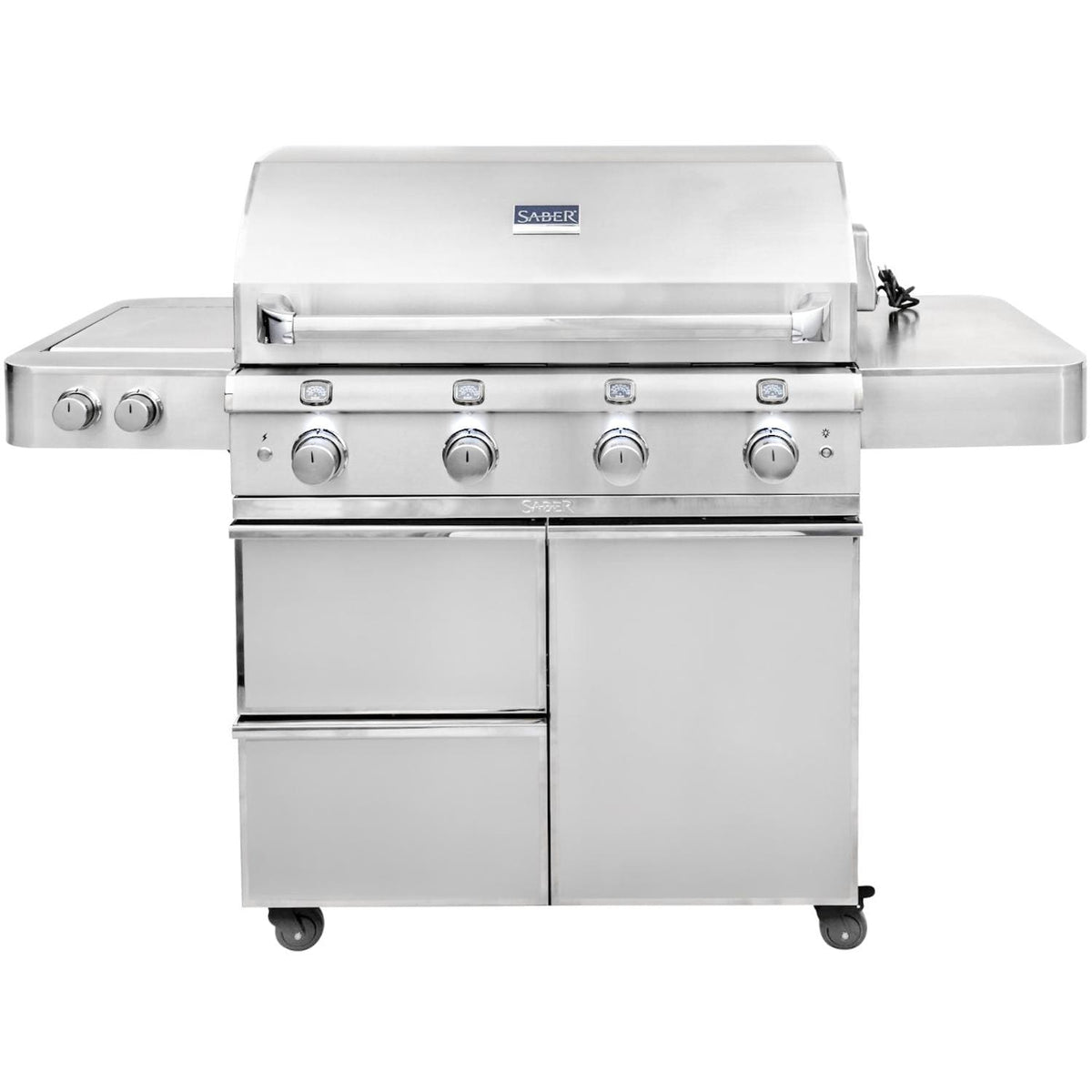 Saber Grills: 670 Series 4-Burner Cart Grill (LP) - R67CC1117