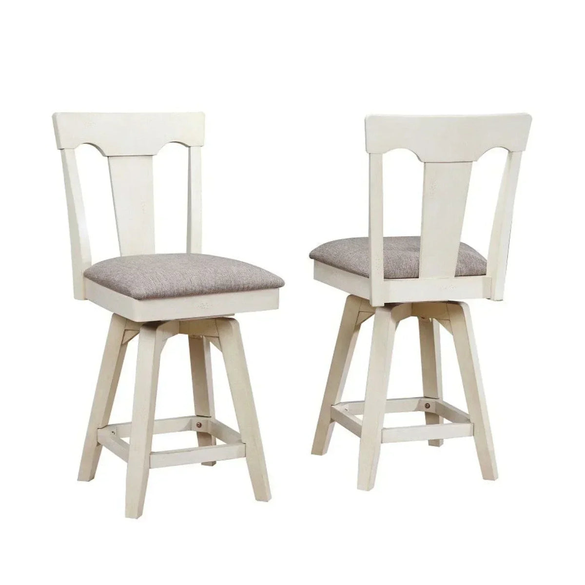 ECI Furniture Choices Panel Back Counter Height Stool with Upholstered (2pcs) - 0739-20-CS1