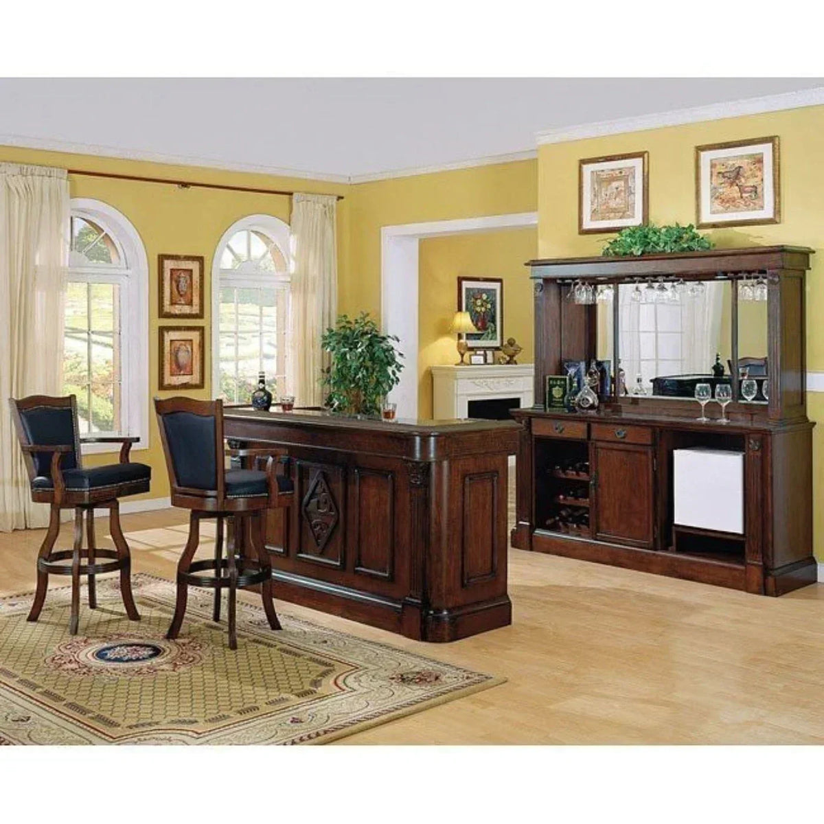 ECI Furniture 30 Leather Nail Head Barstool - EC-7040-35-BS-30