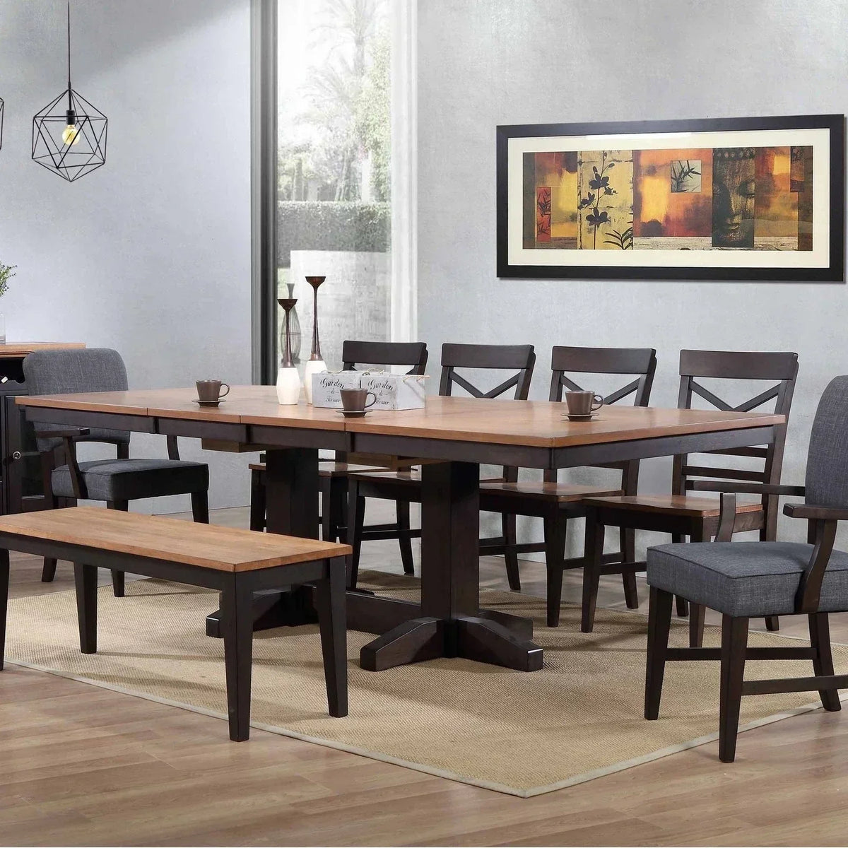 ECI Furniture Choices Trestle Dining Table - 0733-50-TT_TB